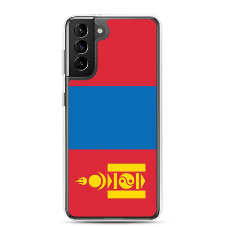 Coque téléphone drapeau de la mongolie - pixelforma