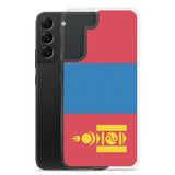 Coque téléphone drapeau de la mongolie - pixelforma