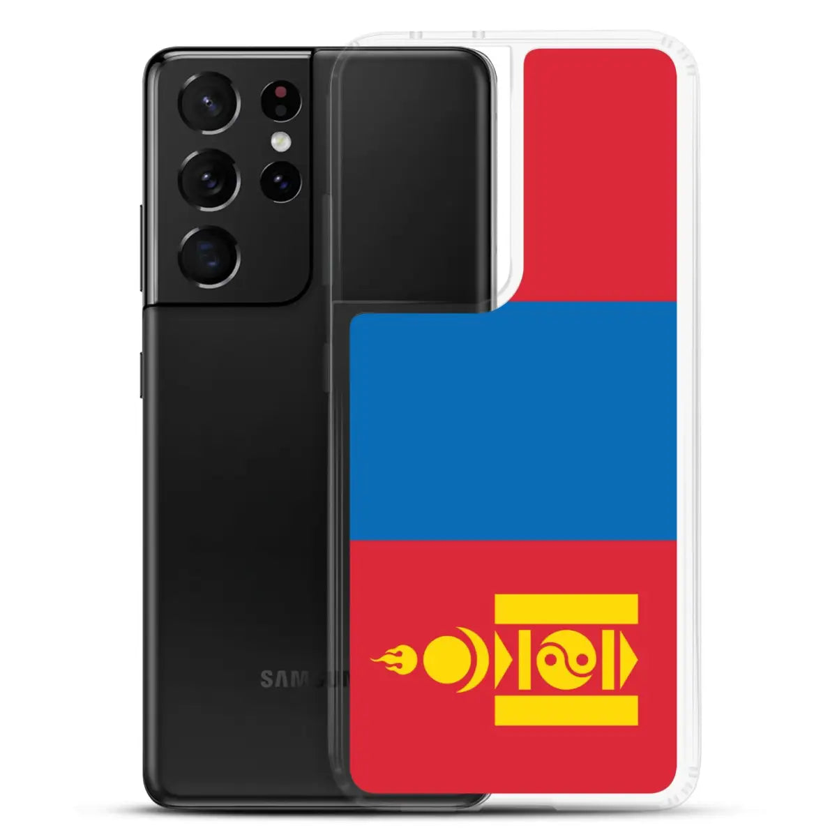 Coque téléphone drapeau de la mongolie - pixelforma