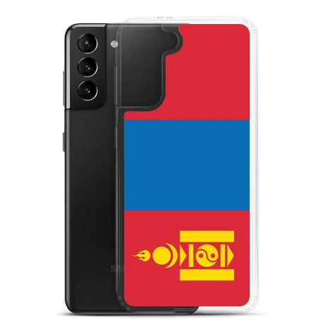 Coque téléphone drapeau de la mongolie - pixelforma
