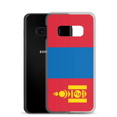 Coque téléphone drapeau de la mongolie - pixelforma