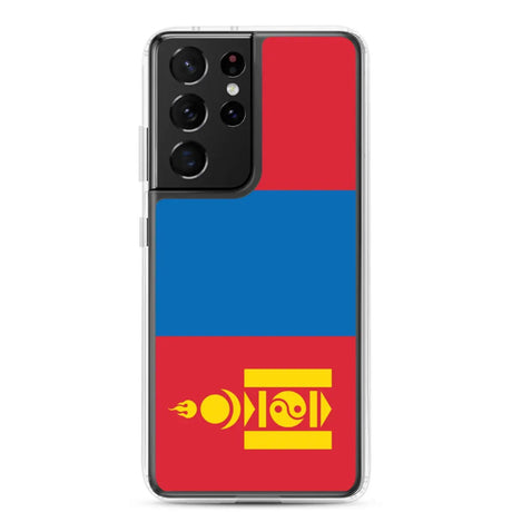 Coque téléphone drapeau de la mongolie - pixelforma