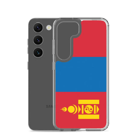 Coque téléphone drapeau de la mongolie - pixelforma