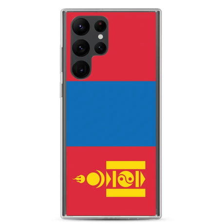Coque téléphone drapeau de la mongolie - pixelforma