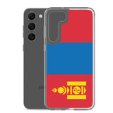 Coque téléphone drapeau de la mongolie - pixelforma