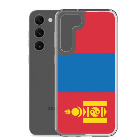 Coque téléphone drapeau de la mongolie - pixelforma