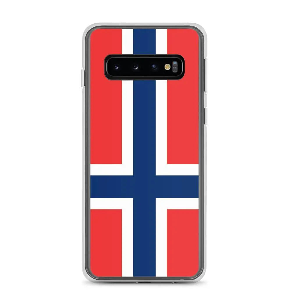 Coque téléphone drapeau de la norvège - pixelforma