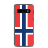 Coque téléphone drapeau de la norvège - pixelforma