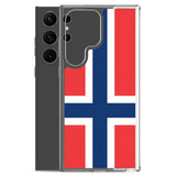 Coque téléphone drapeau de la norvège - pixelforma