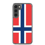 Coque téléphone drapeau de la norvège - pixelforma