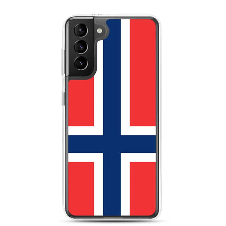Coque téléphone drapeau de la norvège - pixelforma