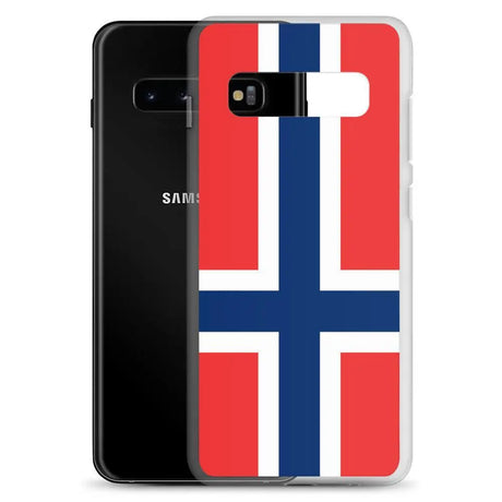 Coque téléphone drapeau de la norvège - pixelforma
