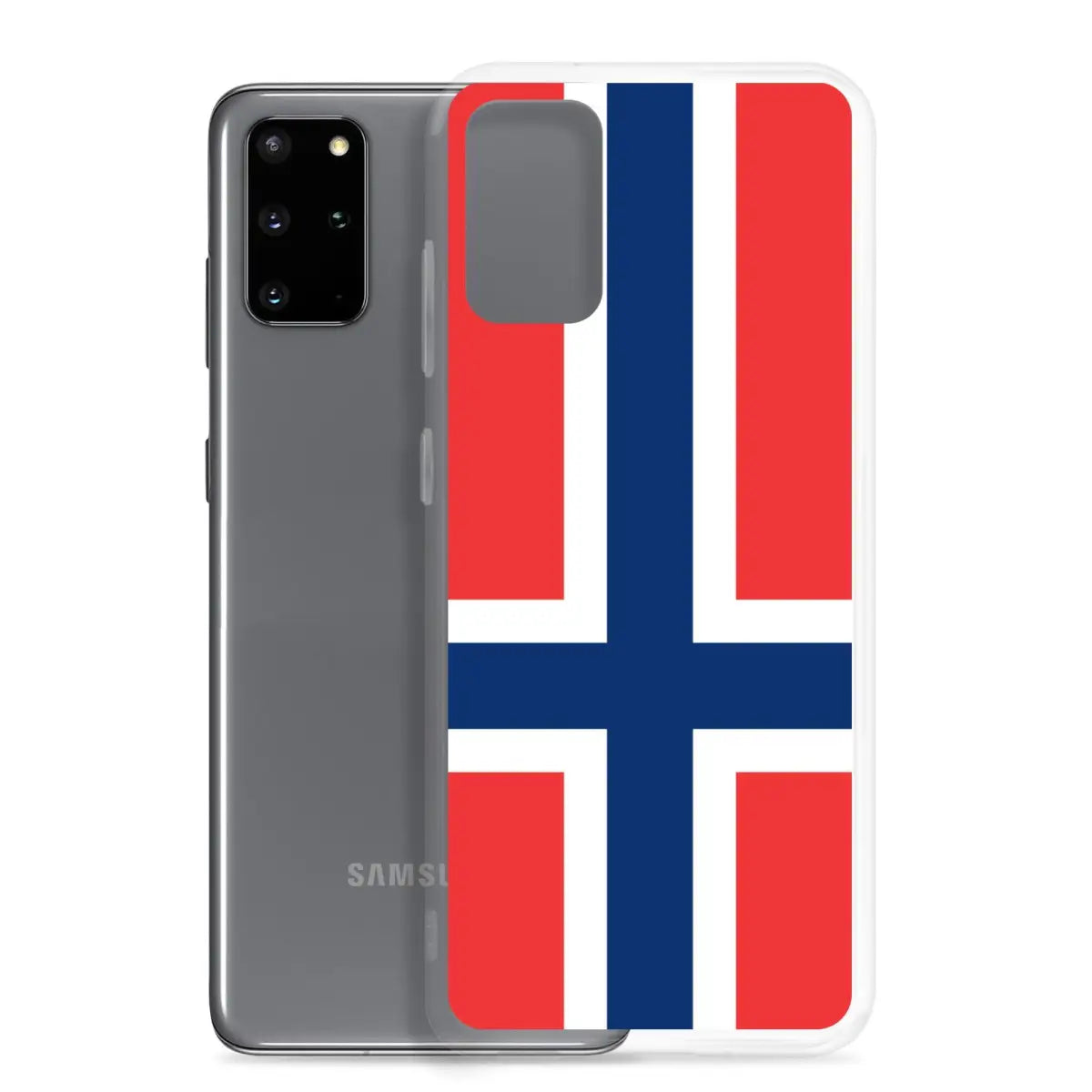 Coque téléphone drapeau de la norvège - pixelforma