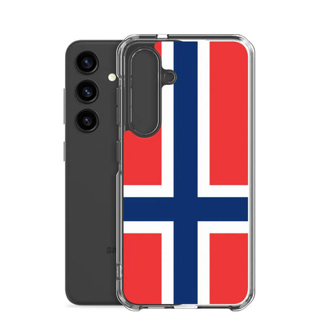 Coque téléphone drapeau de la norvège - pixelforma