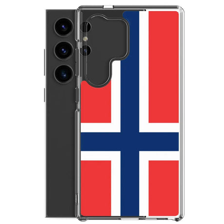 Coque téléphone drapeau de la norvège - pixelforma