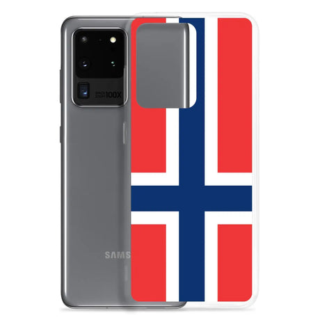 Coque téléphone drapeau de la norvège - pixelforma