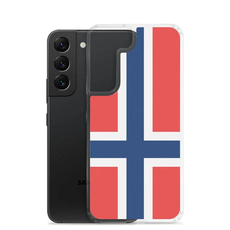 Coque téléphone drapeau de la norvège - pixelforma