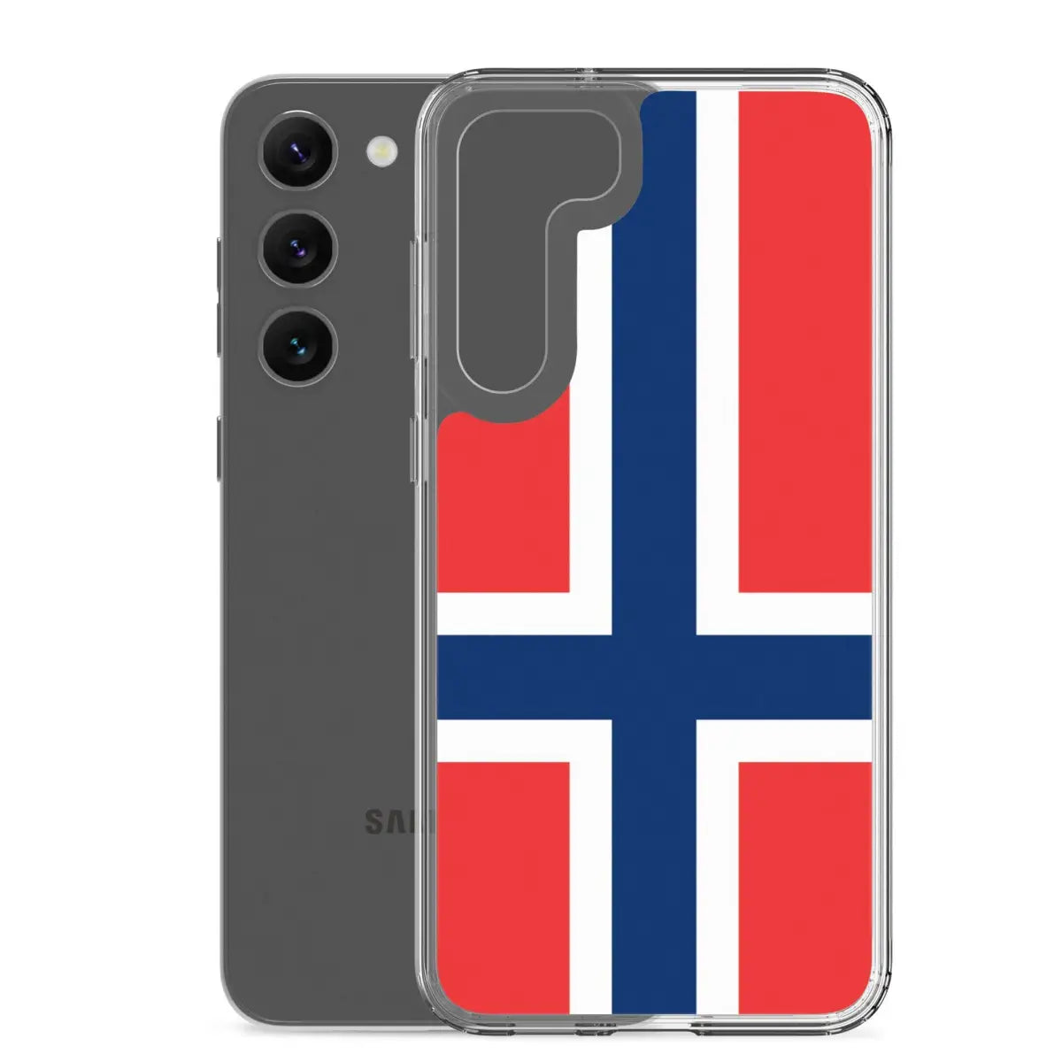 Coque téléphone drapeau de la norvège - pixelforma