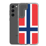 Coque téléphone drapeau de la norvège - pixelforma