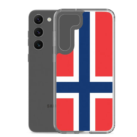 Coque téléphone drapeau de la norvège - pixelforma