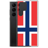 Coque téléphone drapeau de la norvège - pixelforma