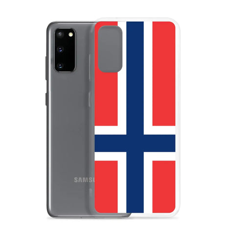 Coque téléphone drapeau de la norvège - pixelforma