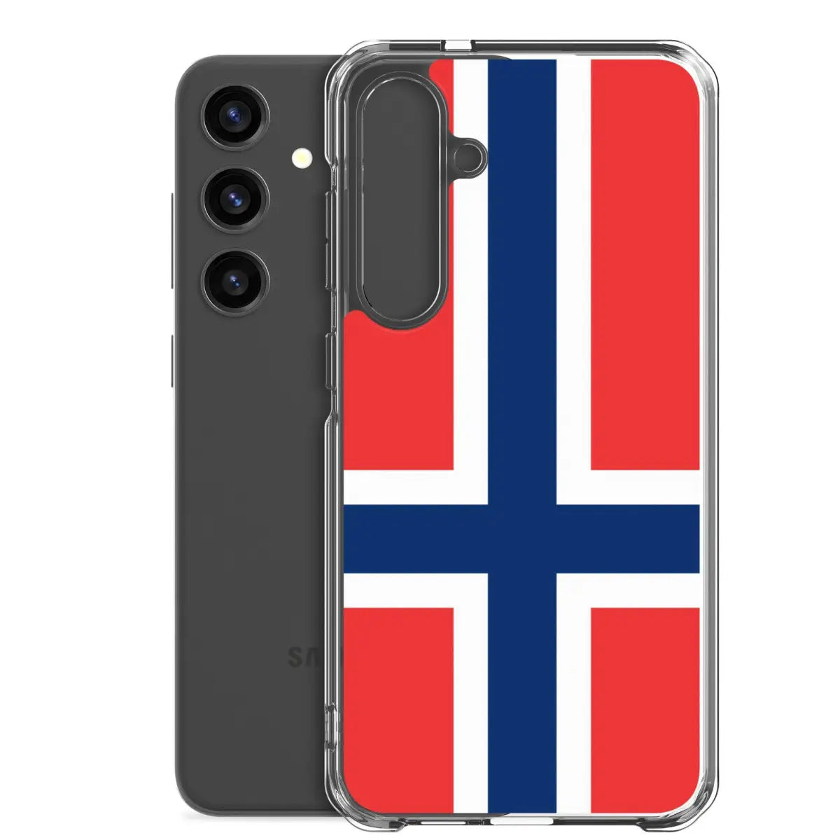 Coque téléphone drapeau de la norvège - pixelforma