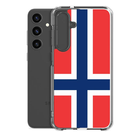 Coque téléphone drapeau de la norvège - pixelforma