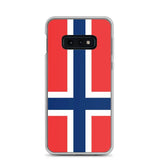 Coque téléphone drapeau de la norvège - pixelforma