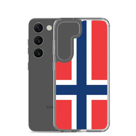 Coque téléphone drapeau de la norvège - pixelforma