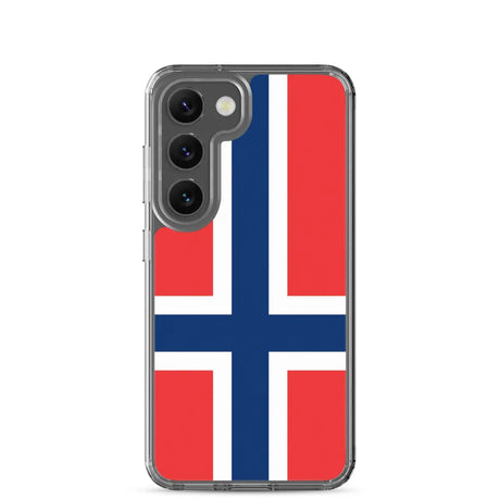 Coque téléphone drapeau de la norvège - pixelforma