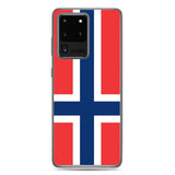 Coque téléphone drapeau de la norvège - pixelforma