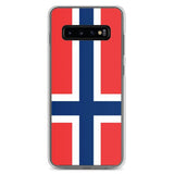 Coque téléphone drapeau de la norvège - pixelforma