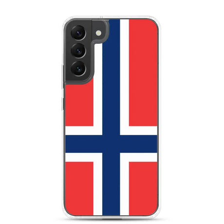 Coque téléphone drapeau de la norvège - pixelforma