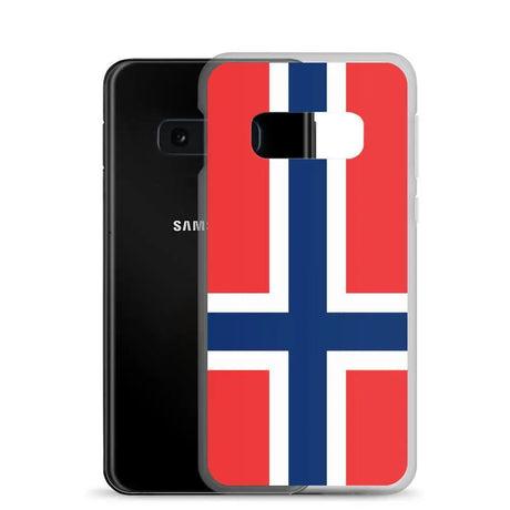 Coque téléphone drapeau de la norvège - pixelforma