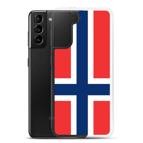 Coque téléphone drapeau de la norvège - pixelforma