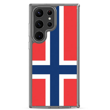 Coque téléphone drapeau de la norvège - pixelforma