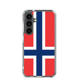 Coque téléphone drapeau de la norvège - pixelforma