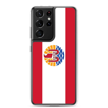 Coque téléphone drapeau de la polynésie française - pixelforma