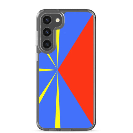 Coque téléphone drapeau de la réunion - pixelforma
