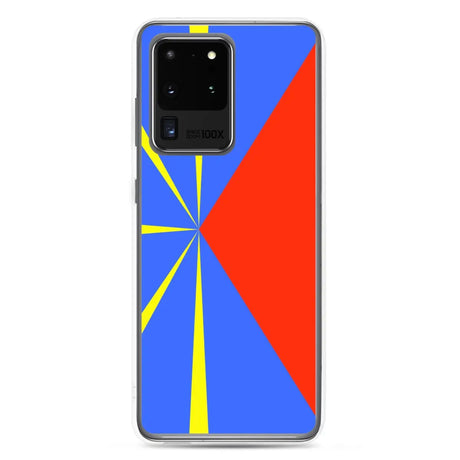 Coque téléphone drapeau de la réunion - pixelforma