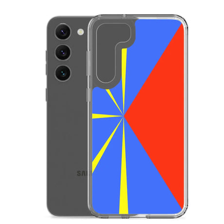 Coque téléphone drapeau de la réunion - pixelforma