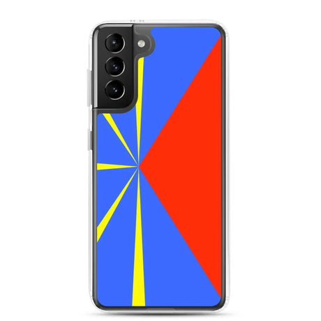 Coque téléphone drapeau de la réunion - pixelforma