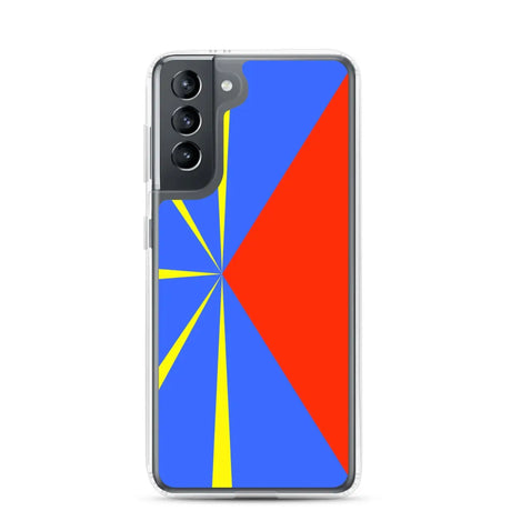Coque téléphone drapeau de la réunion - pixelforma