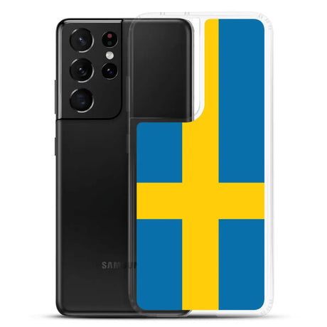 Coque téléphone drapeau de la suède - pixelforma