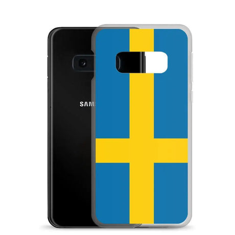 Coque téléphone drapeau de la suède - pixelforma