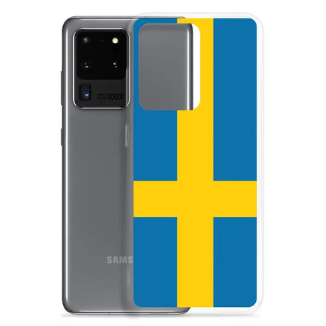 Coque téléphone drapeau de la suède - pixelforma