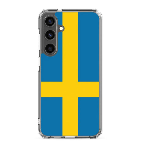 Coque téléphone drapeau de la suède - pixelforma