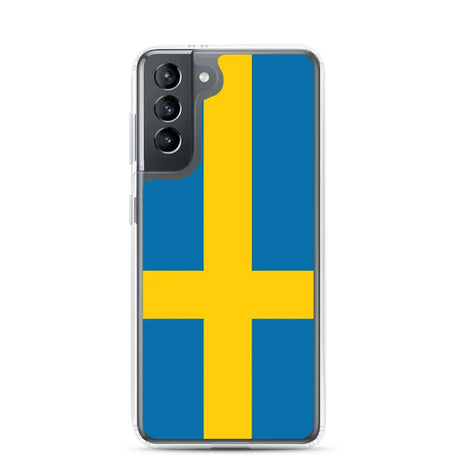 Coque téléphone drapeau de la suède - pixelforma