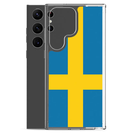Coque téléphone drapeau de la suède - pixelforma